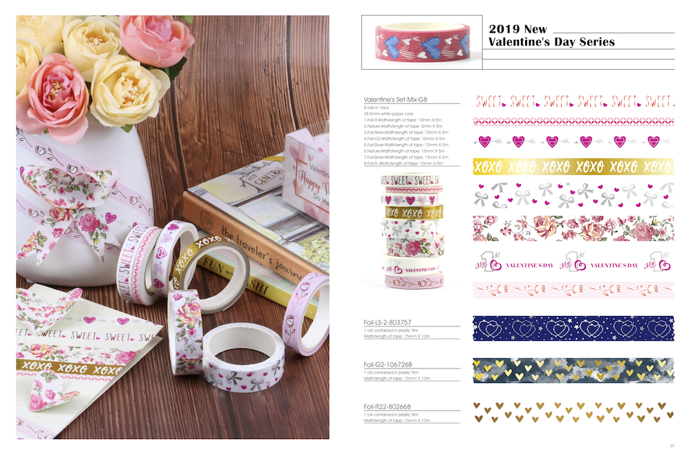 Valentine's Day Series washi tape